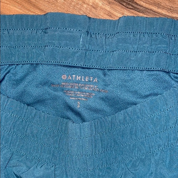 Athleta Deep Blue Athletic Shorts - Picture 3 of 3